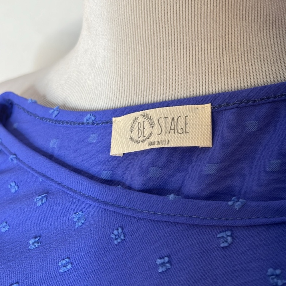Periwinkle Blue Ruffle Sleeve Top - Picture 6 of 6